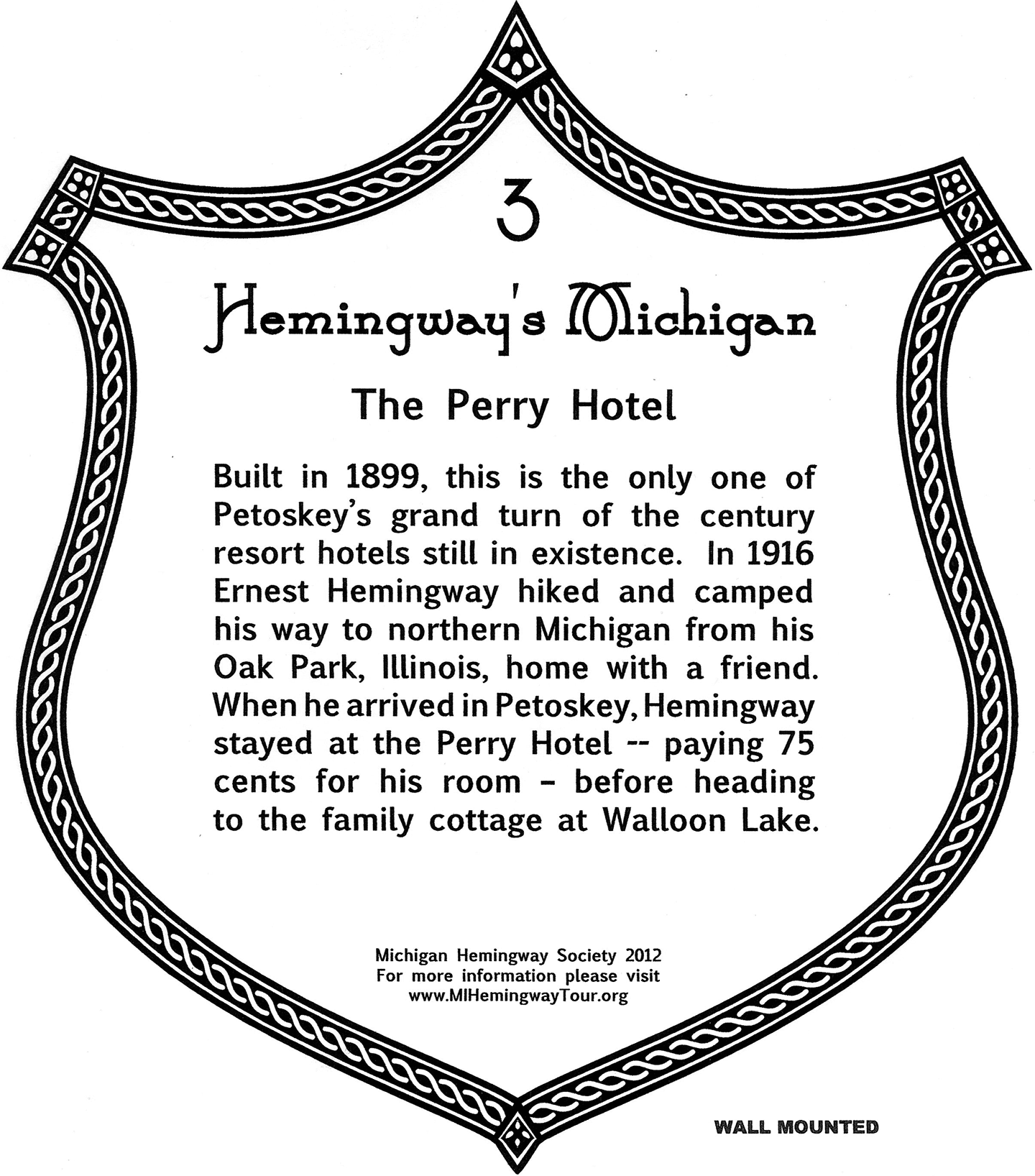 Site Plaque 03 at Perry Hotel Site Plaque 03 at Perry Hotel