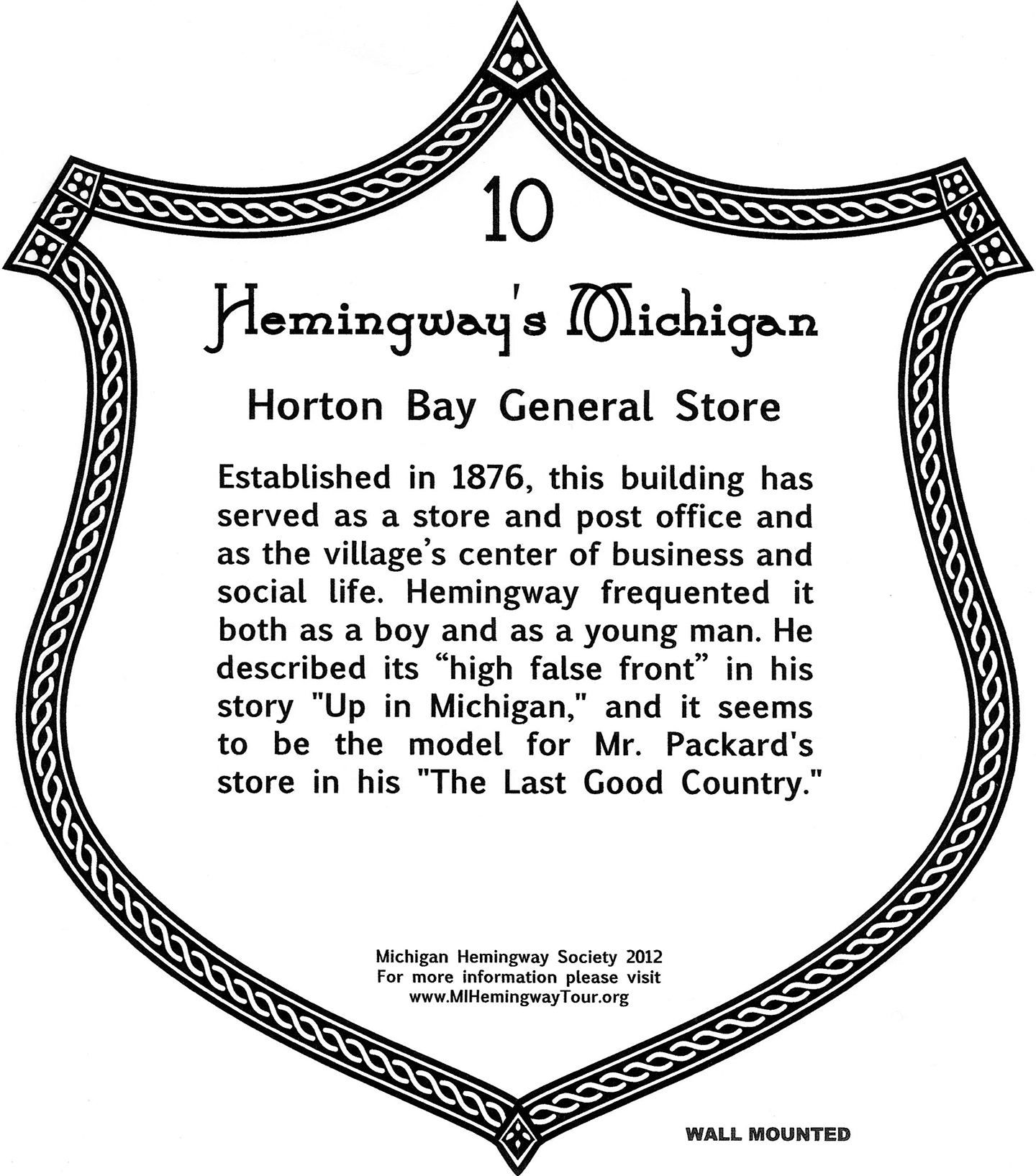 Site Plaque 10 at Horton Bay General Store Site Plaque 10 at Horton Bay General Store